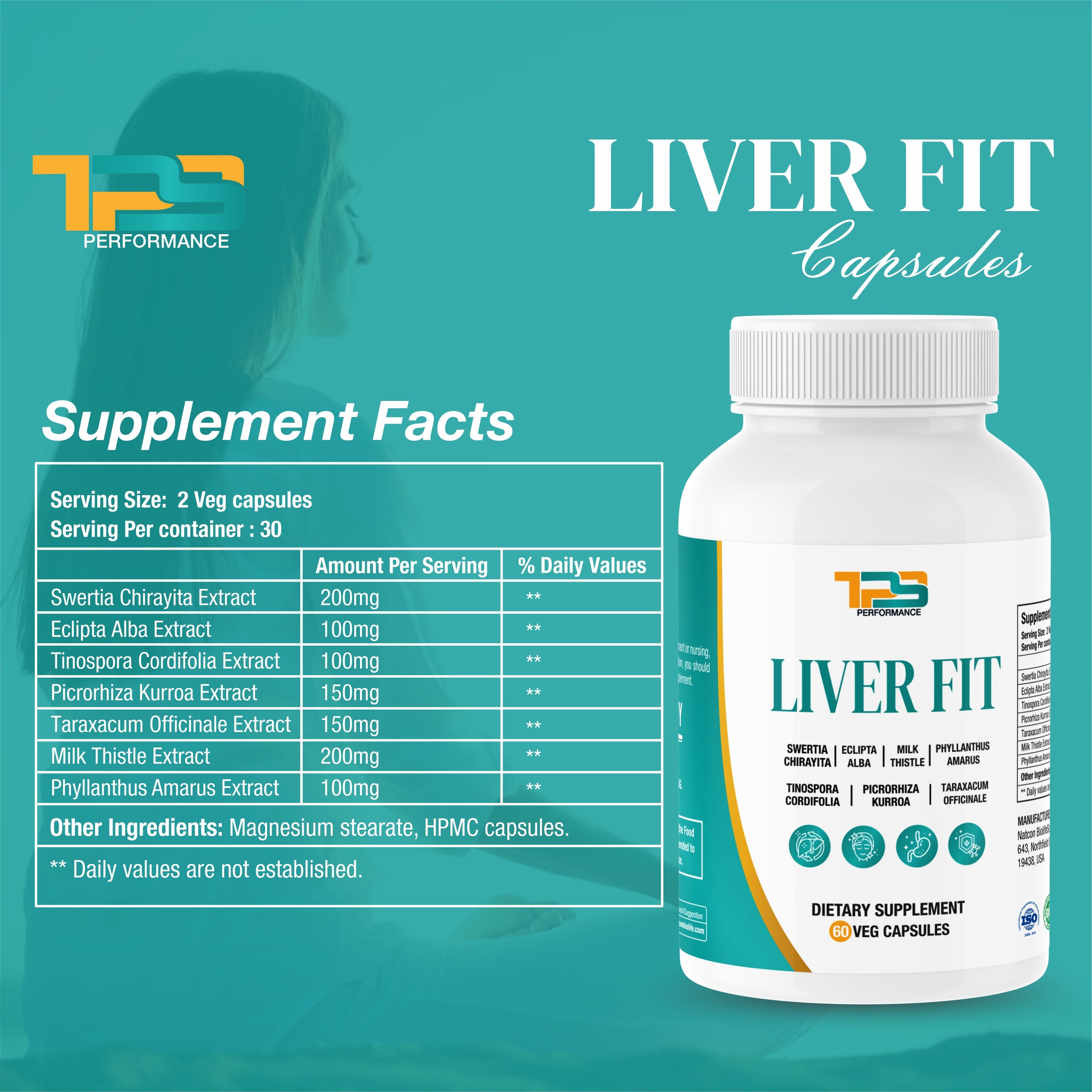 TPS Performance Liver Fit - Liver & Gut Support | Cleanse | Protect | Detox | Support Your Liver